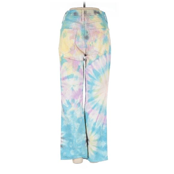 Mother Superior The Tripper Tie Dye Crop Jeans Swirling Secrets Sz 25 Festival - Picture 2 of 16